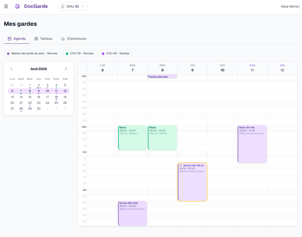 Le Planning